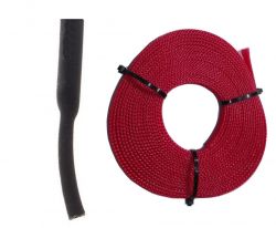 5 metros nylon braid + 20 centímetros de termo retrátil para acabamento malha nautica tech flex 12 mm vermelho